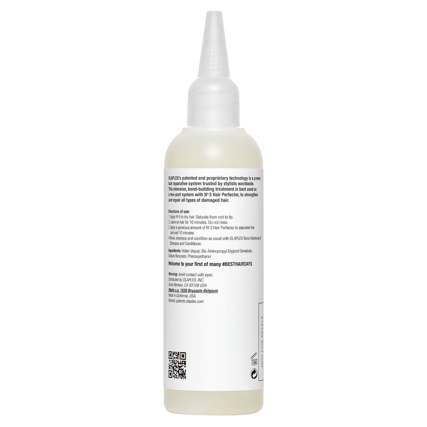 OLAPLEX N°0 معالجة الشعر المكثفة لبناء الروابط، 155 مل