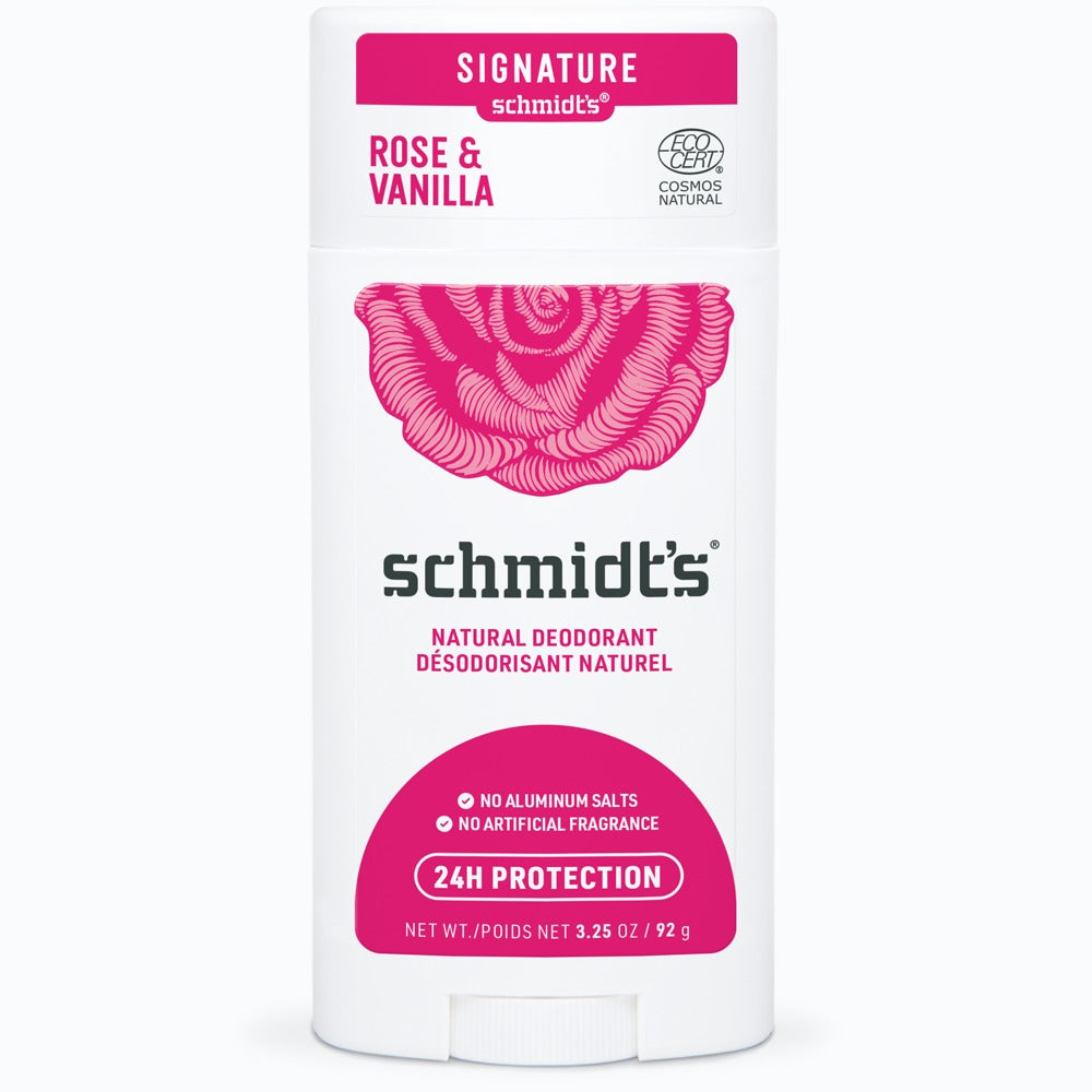 عصا مزيل الروائح الطبيعية برائحة الورد والفانيليا من Schmidt's