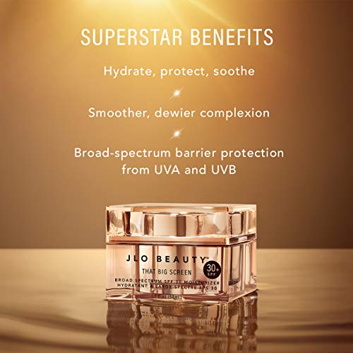 Jlo Beauty That Big Screen Moisturizer مع واقي الشمس ذو الطيف العريض SPF 30، 30 مل