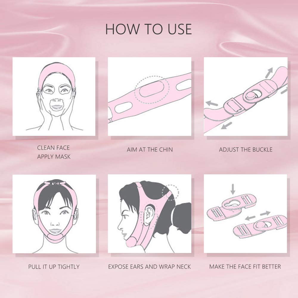 Hime Sama Lifting Bandage For Face And Chine Line، حزام لرفع الوجه والذقن، حزام تنحيف الوجه