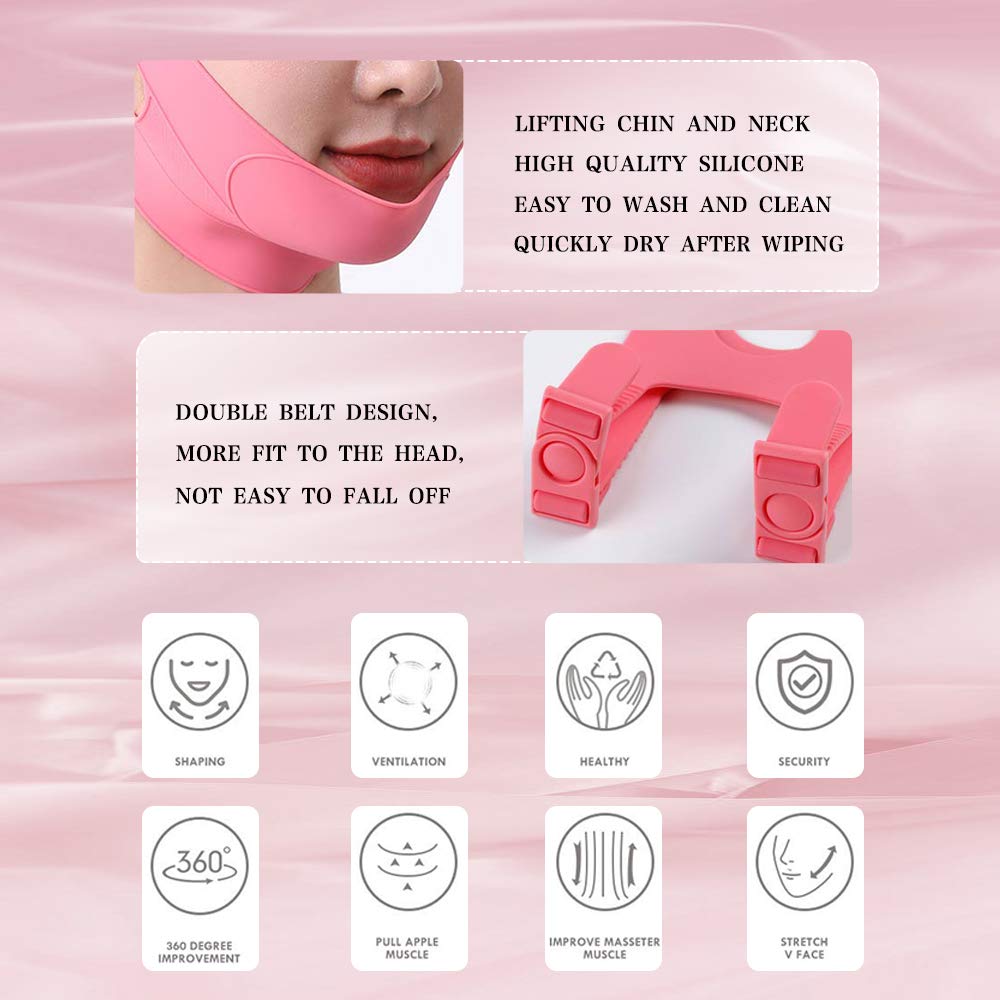 Hime Sama Lifting Bandage For Face And Chine Line، حزام لرفع الوجه والذقن، حزام تنحيف الوجه