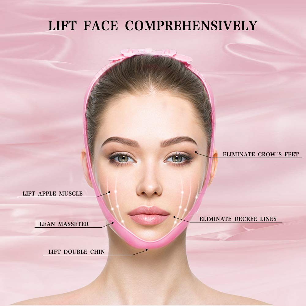 Hime Sama Lifting Bandage For Face And Chine Line، حزام لرفع الوجه والذقن، حزام تنحيف الوجه