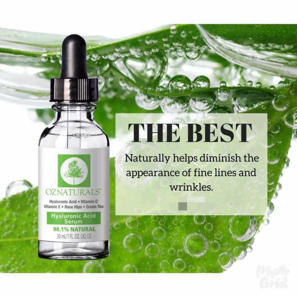 سيروم حمض الهيالورونيك من OZNaturals، 30 مل