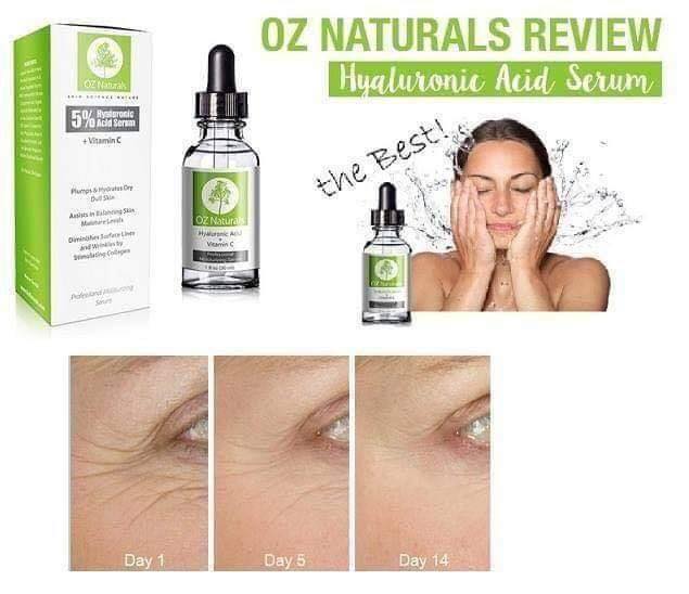 سيروم حمض الهيالورونيك من OZNaturals، 30 مل