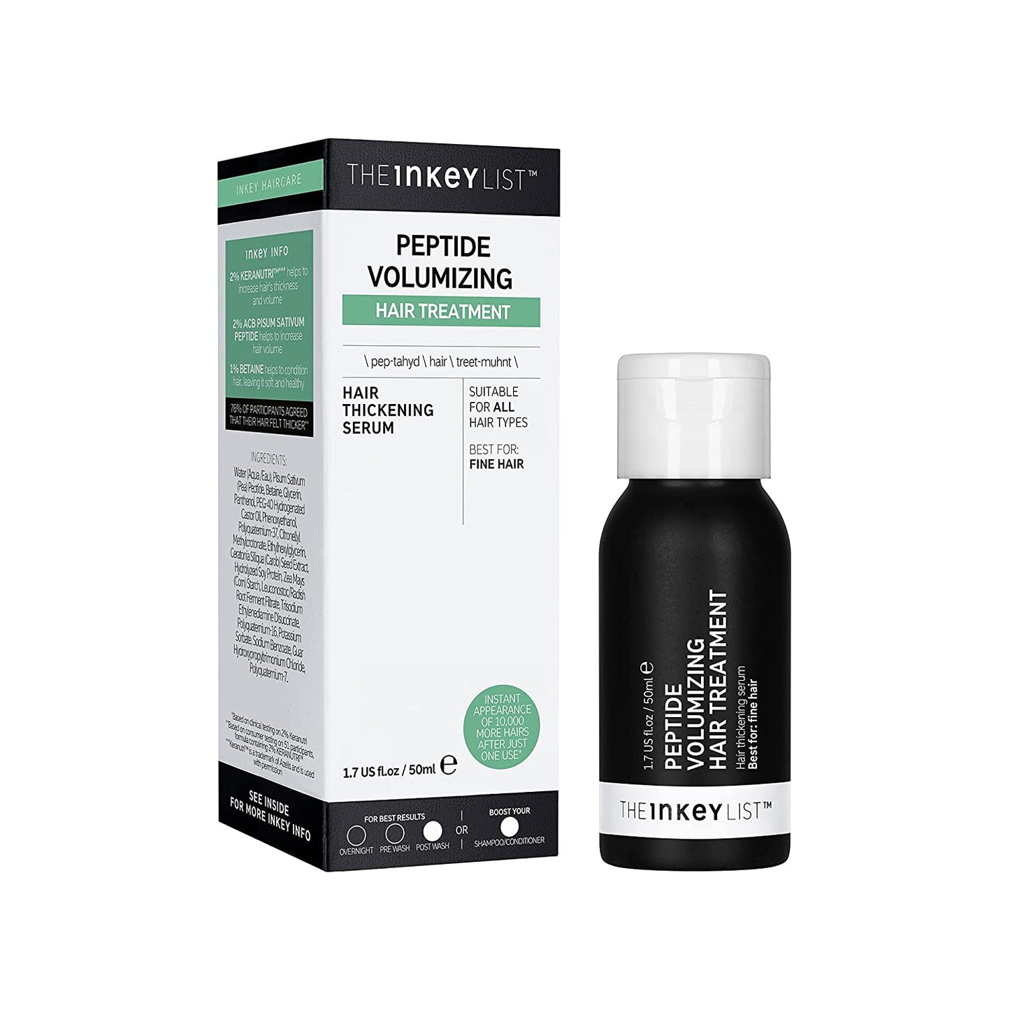 The Inkey List Peptide Volumizing Hair Treatment , 50 ml, 100 ml