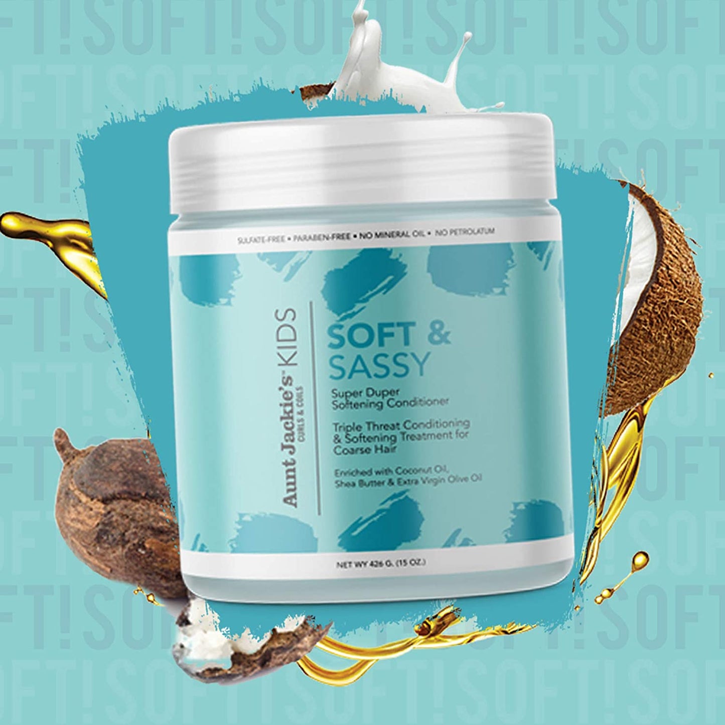 Aunt Jackie’s Soft & Sassy - Super Duper Softening Conditioner، 426 جم