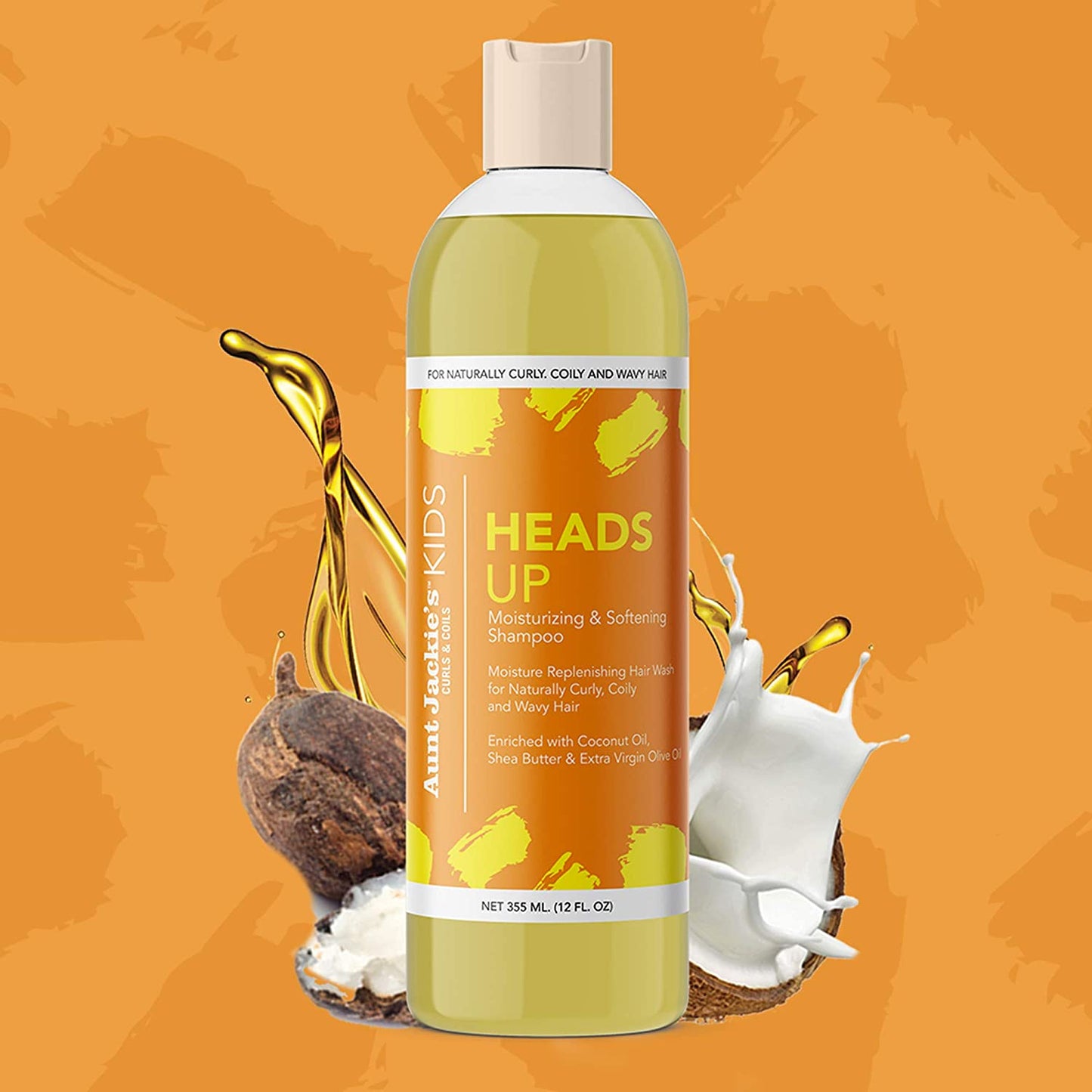 Aunt Jackie's Girls Heads Up Moisturizing & Softening Shampoo, 355 ml
