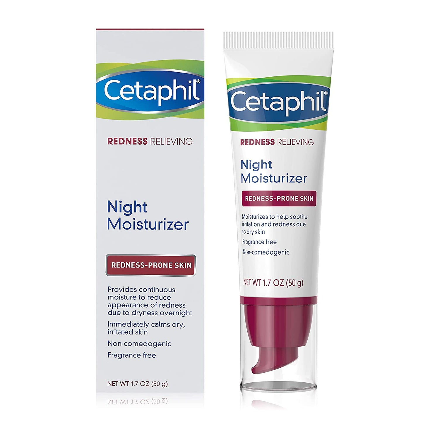 مرطب الليل المخفف للإحمرار من Cetaphil، 50 جم