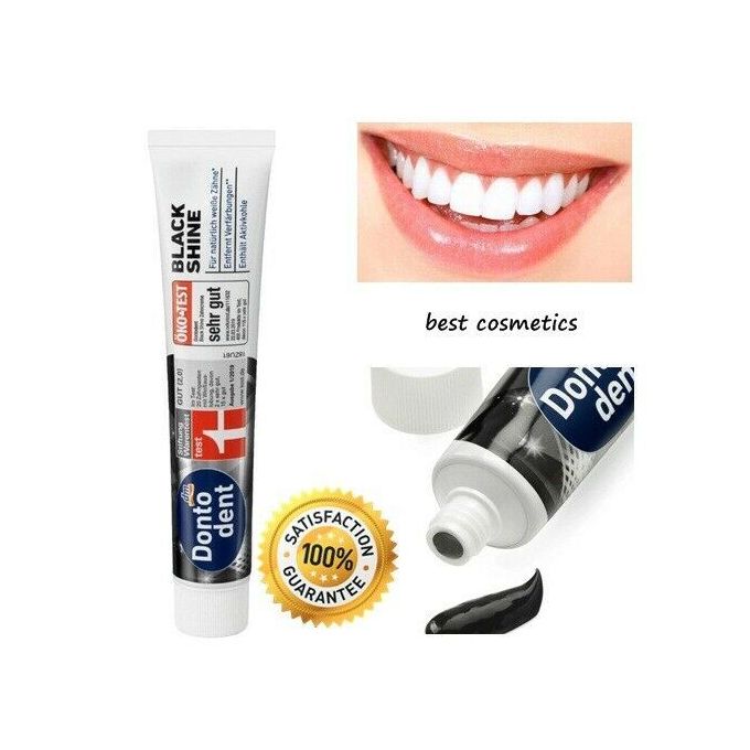 معجون أسنان Donto Dent Black Shine من Dm، 75 مل