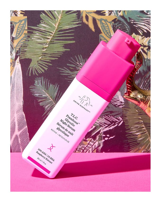 Drunk Elephant T.L.C Framboos Glycolic Night Serum, 30 ml