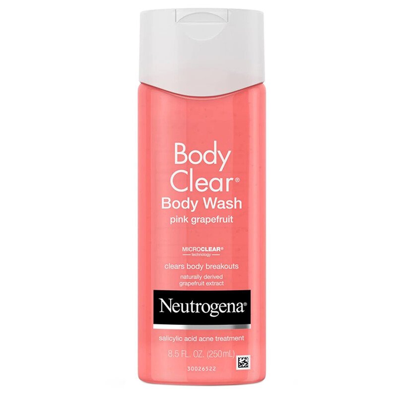 Neutrogena Body Clear Pink Grapefruit Salicylic Acid Acne Treatment Body Wash، 250 مل