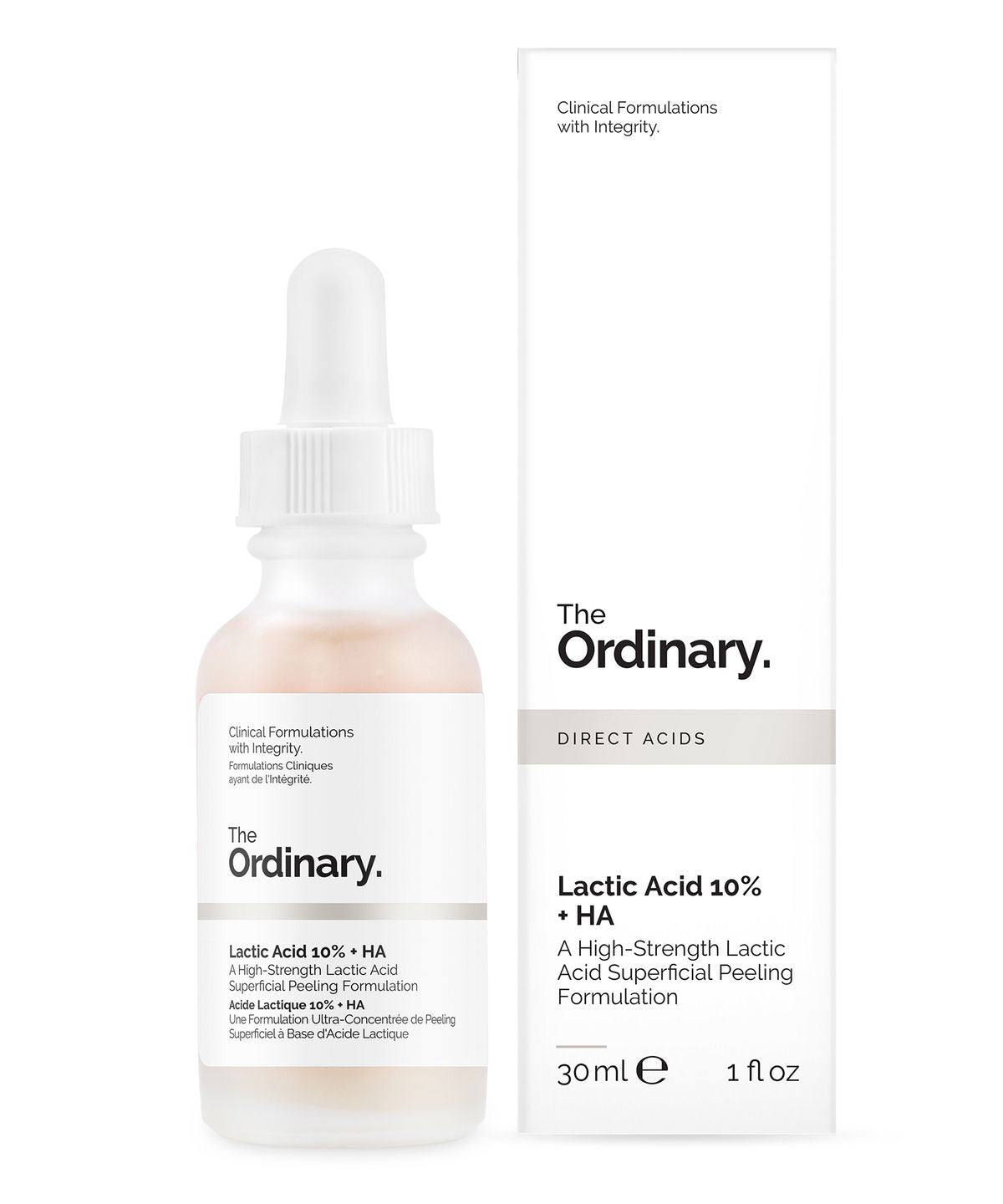 حمض اللاكتيك 10٪ + حمض الهيالورونيك من The Ordinary، 30 مل
