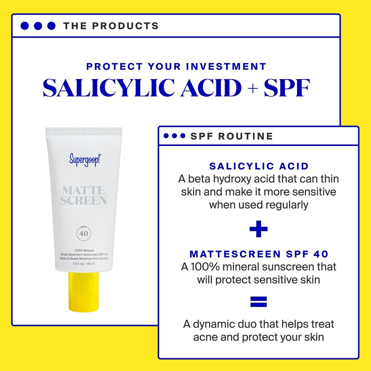 Supergoop Mattescreen SPF 40, 45ml