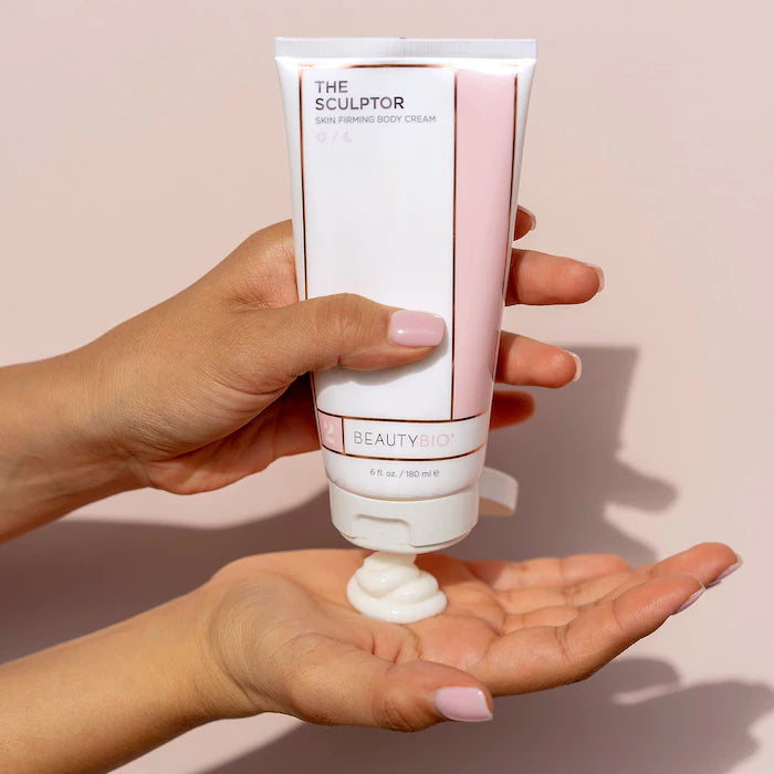 Beautybio The Sculptor مع LipoCare™ كريم للجسم للتنحيف وتنعيم السيلوليت، 180 مل