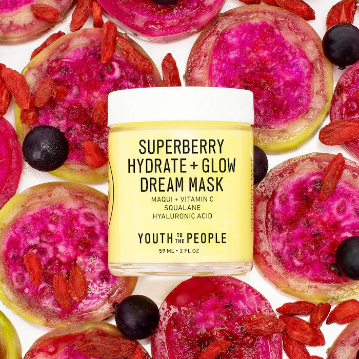 Youth To The People Superberry Hydrate + Glow Dream Mask with Vitamin C، 59 مل، 15 مل
