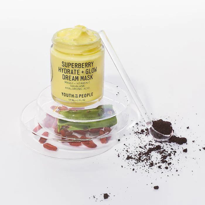 Youth To The People Superberry Hydrate + Glow Dream Mask with Vitamin C، 59 مل، 15 مل