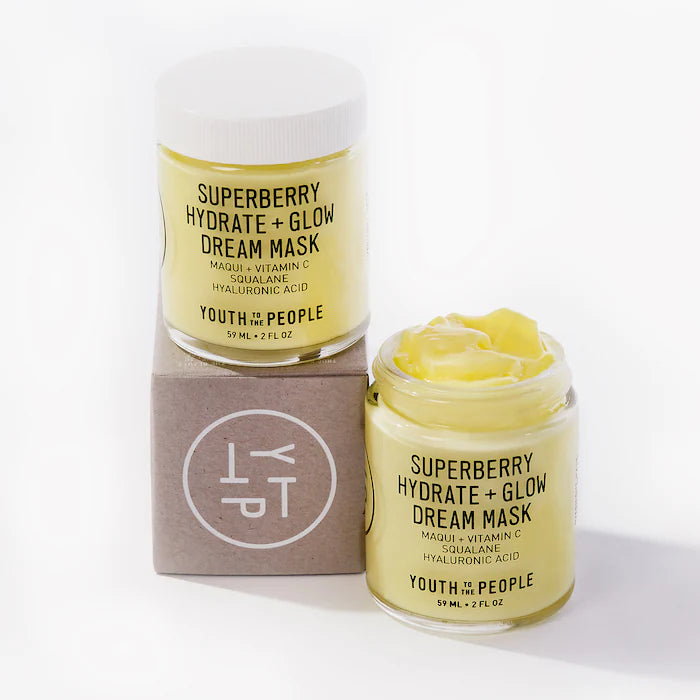 Youth To The People Superberry Hydrate + Glow Dream Mask with Vitamin C، 59 مل، 15 مل