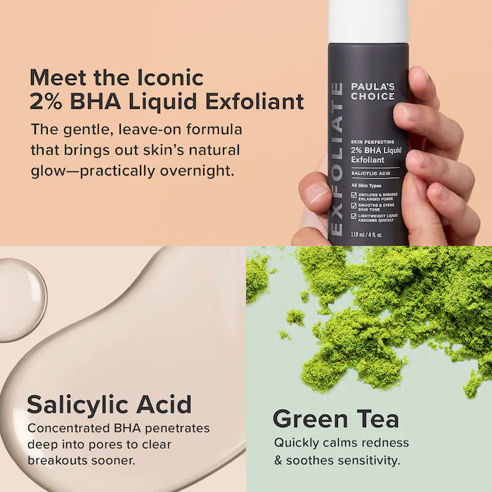 Paula's Choice Skin Perfecting 2% BHA Liquid Salicylic Acid Exfoliant، 118 مل، 30 مل