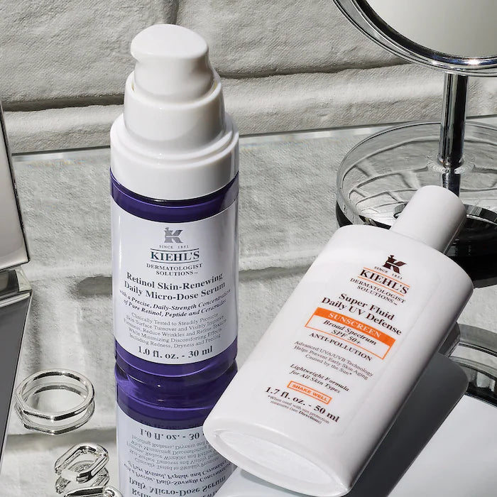 Kiehl's Since 1851 Micro-Dose Anti-Aging Retinol Serum Skin Renewing with Ceramides and Peptide، 30 مل