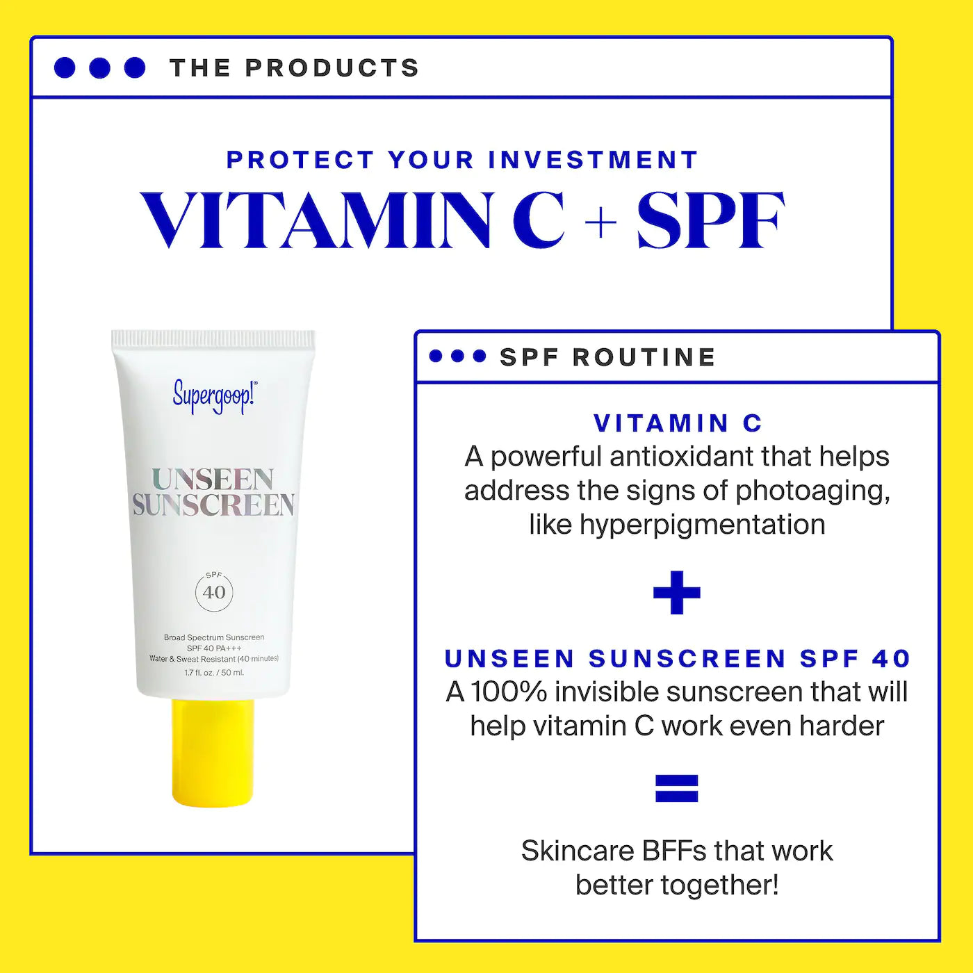 مرشح الشمس Unseen Sunscreen SPF 40 من Supergoop