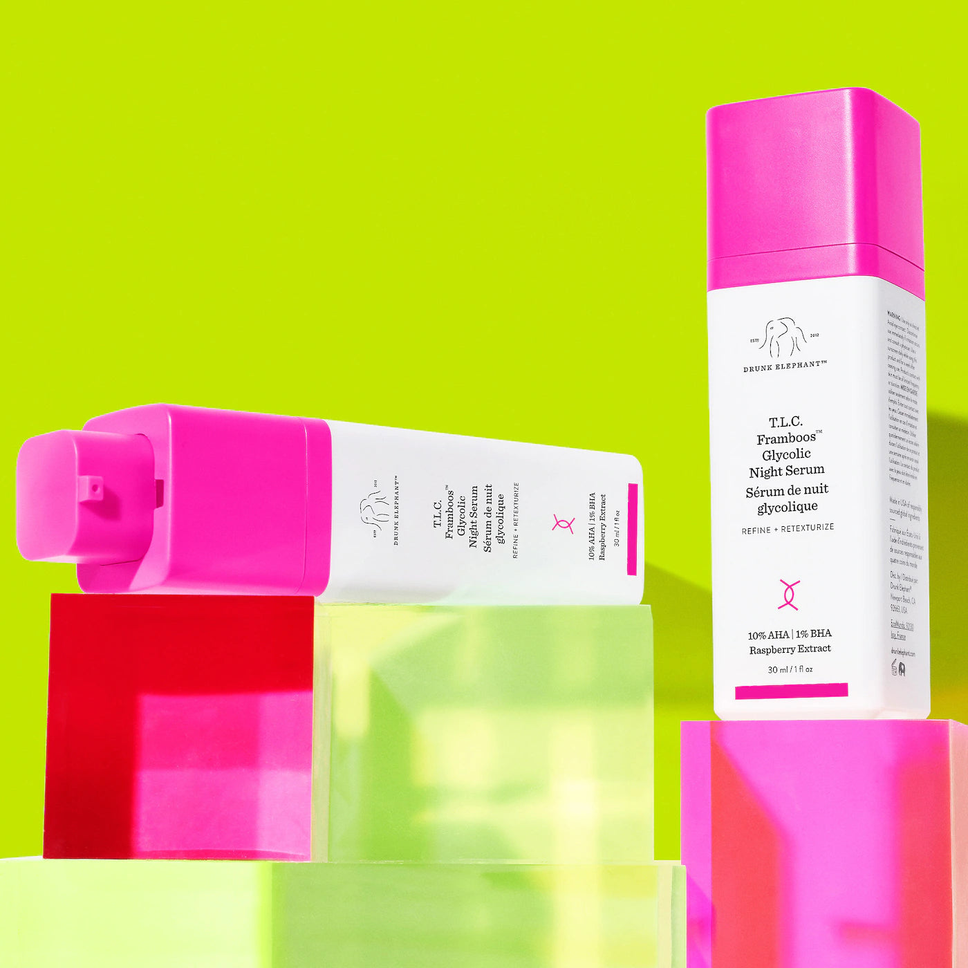 Drunk Elephant T.L.C Framboos Glycolic Night Serum, 30 ml