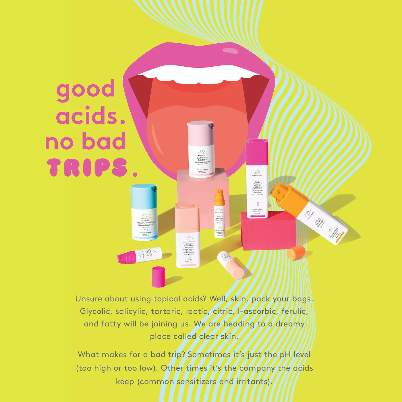 Drunk Elephant T.L.C Framboos Glycolic Night Serum, 30 ml