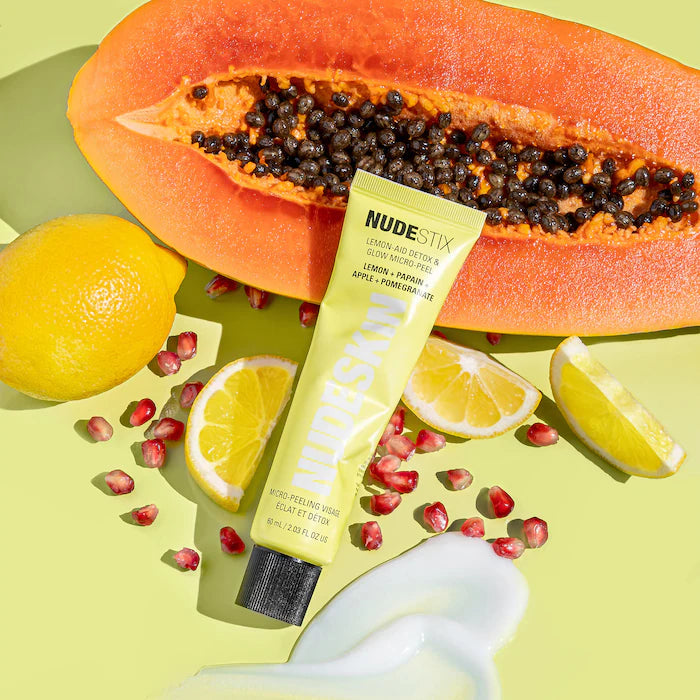 Nudestix Nudeskin 3-Step: Citrus Renew Set للمكياج، 3 قطع