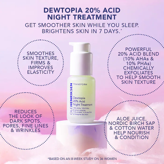Olehenriksen Dewtopia™ 20% Acid Night Treatment, 30 ml