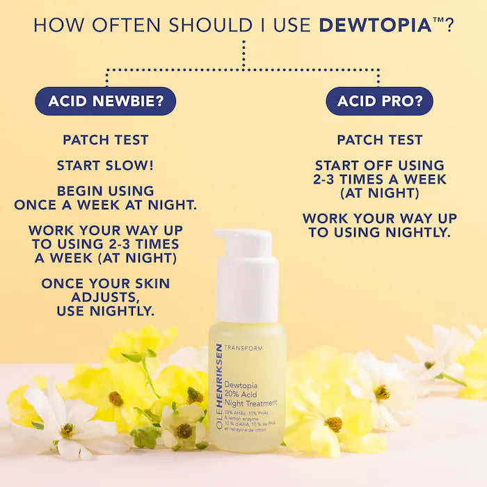 Olehenriksen Dewtopia™ 20% Acid Night Treatment, 30 ml