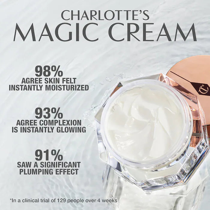 Charlotte Tilbury Charlotte's Magic Cream Moisturizer مع حمض الهيالورونيك، 15 مل