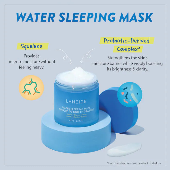قناع نوم Water Sleeping Mask من LANEIGE بزيت السكوالين