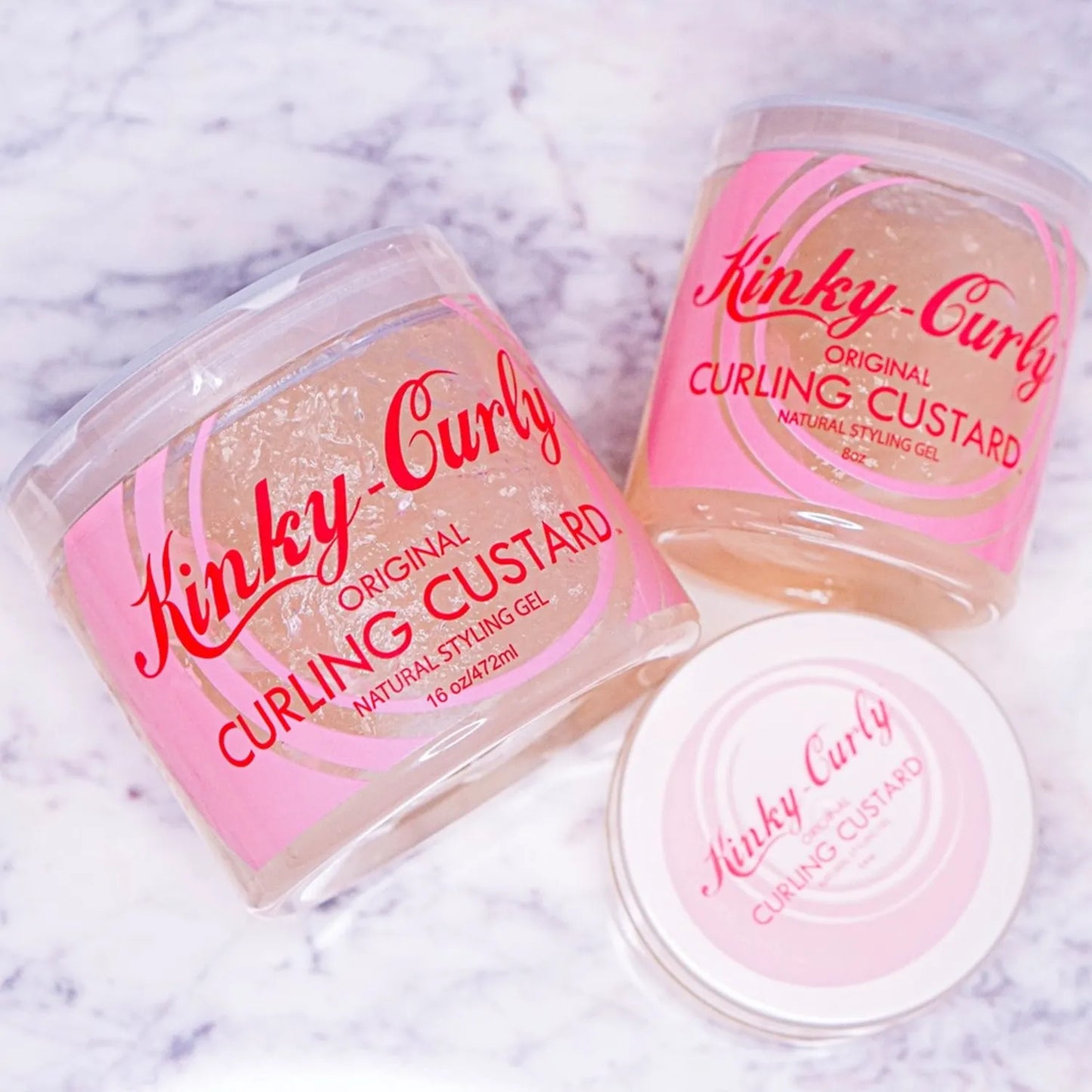 Kinky-Curly، Original Curling Custard، جل التصفيف الطبيعي، 226 مل