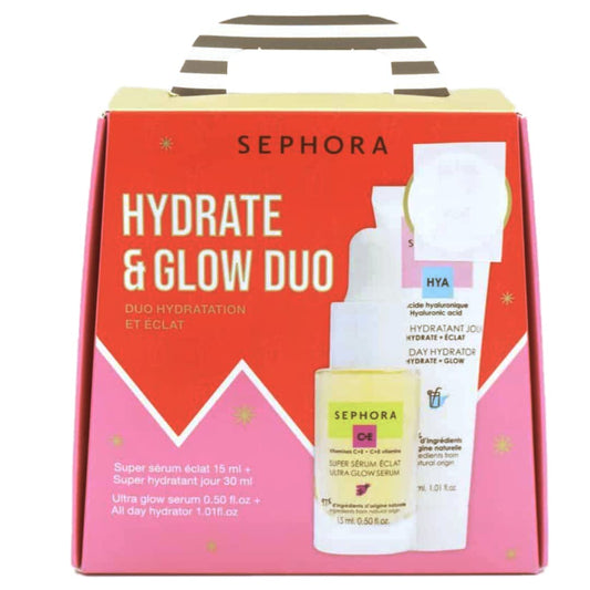 Sephora Hydrate and Glow Duo Set - Ultra Glow Serum and All Day Hydrator