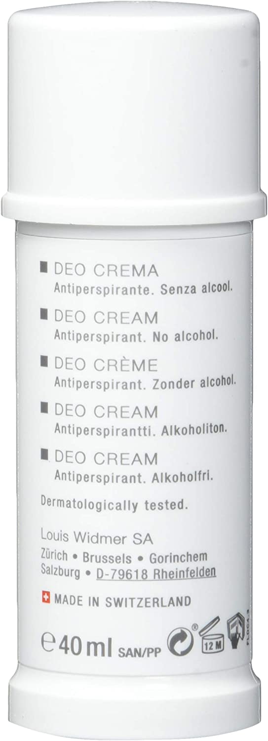 Louis Widmer Antiperspirant Non-Scented Deo Cream, 40 ml