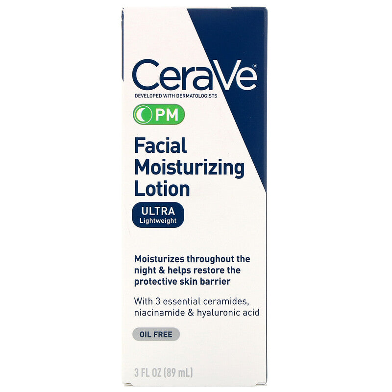 CeraVe PM Facial Moisturizing Lotion, 89ml