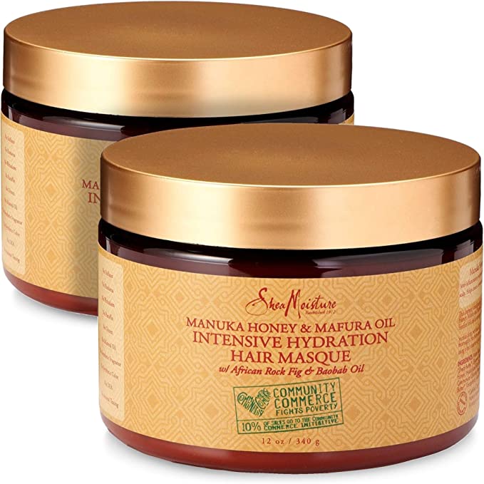 Shea Moisture Manuka Honey and Mafura Oil Intensive Hydration Hair Masque، 340 مل