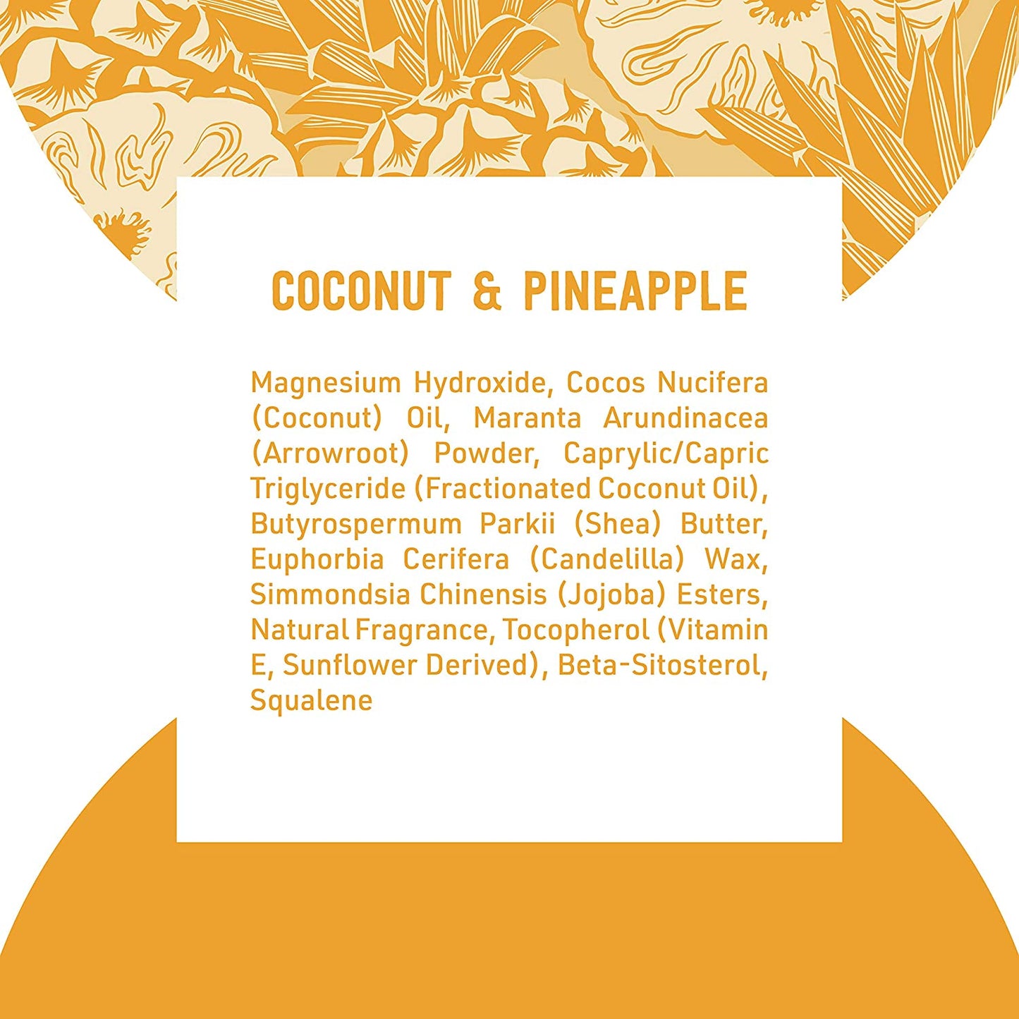 مزيل الروائح الحساسة للبشرة من شميت Coconut & Pineapple بعصا، 92 جم