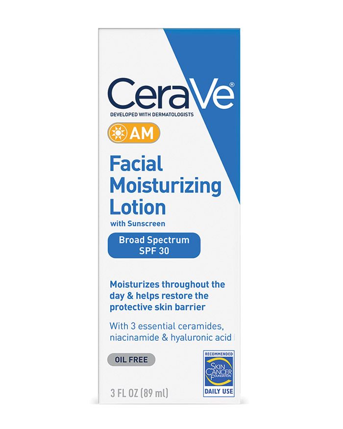 CeraVe AM Facial Moisturizing Lotion with Sunscreen, 89ml
