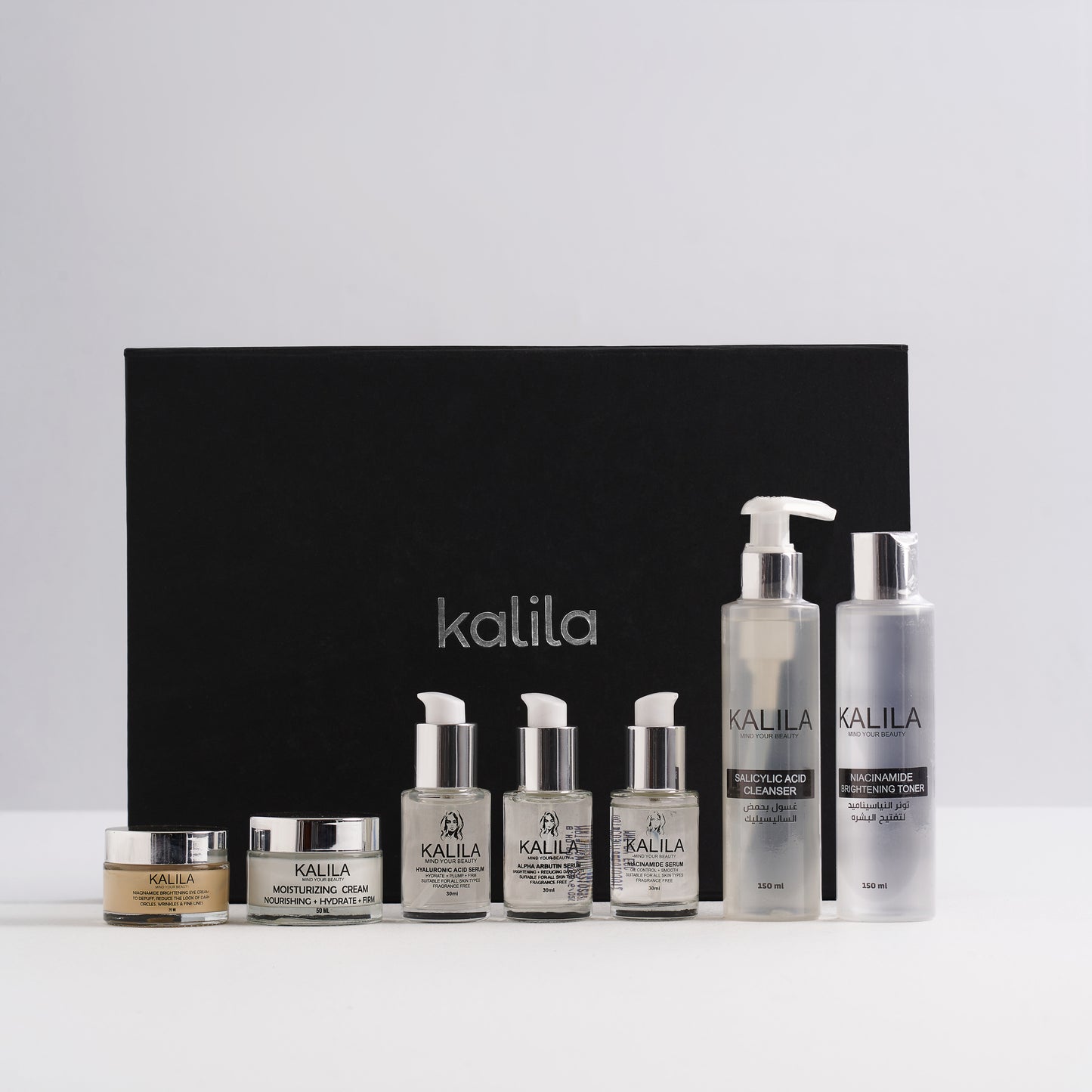 KALILA Skin Care Routine Full Set + Large Gift/Wrap 2