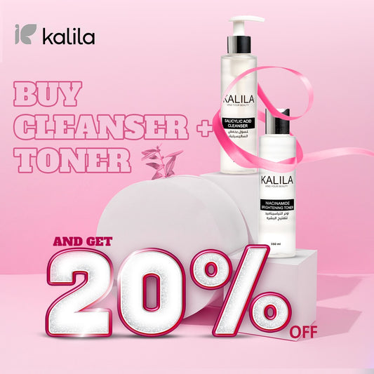 KALILA Salicylic Acid Cleanser 150ml + KALILA Niacinamide Brightening Toner 150ml