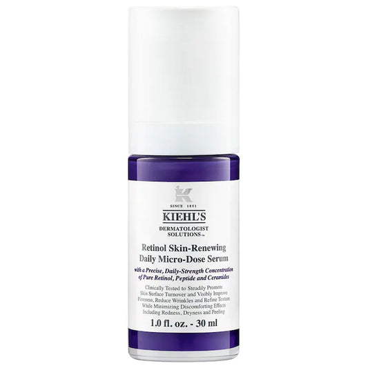 Kiehl's Since 1851 Micro-Dose Anti-Aging Retinol Serum Skin Renewing with Ceramides and Peptide، 30 مل