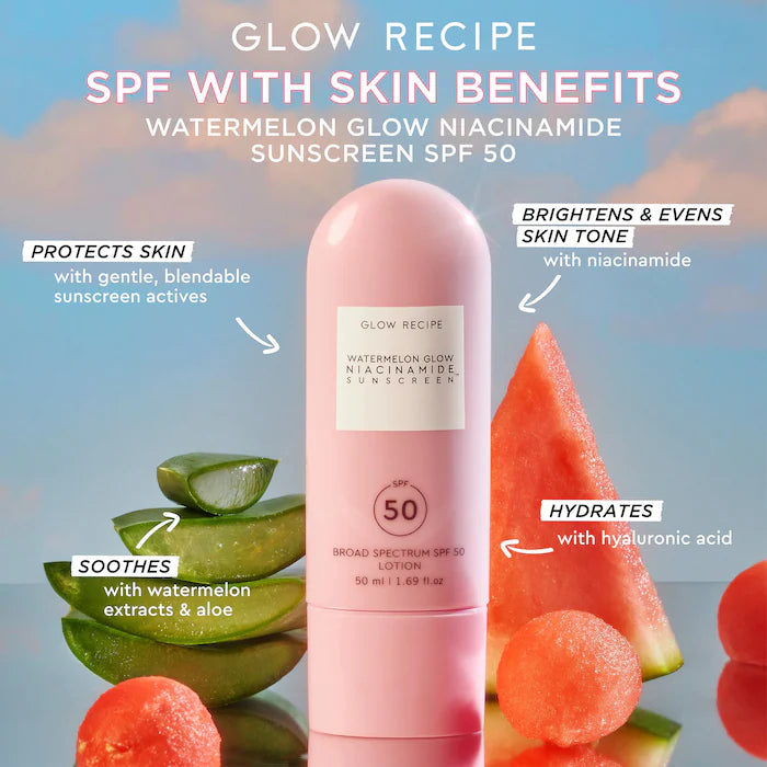 Glow Recipe Watermelon Glow نياسيناميد واقي شمس، 50 مل