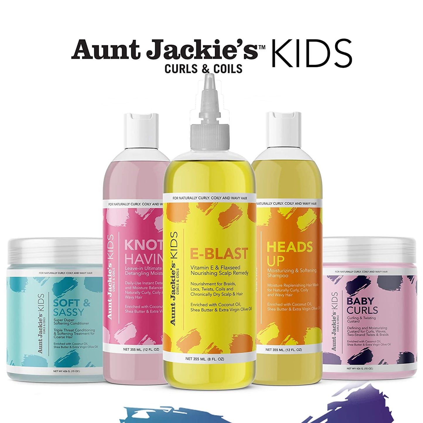 Aunt Jackie's Girls Heads Up Moisturizing & Softening Shampoo، 355 مل